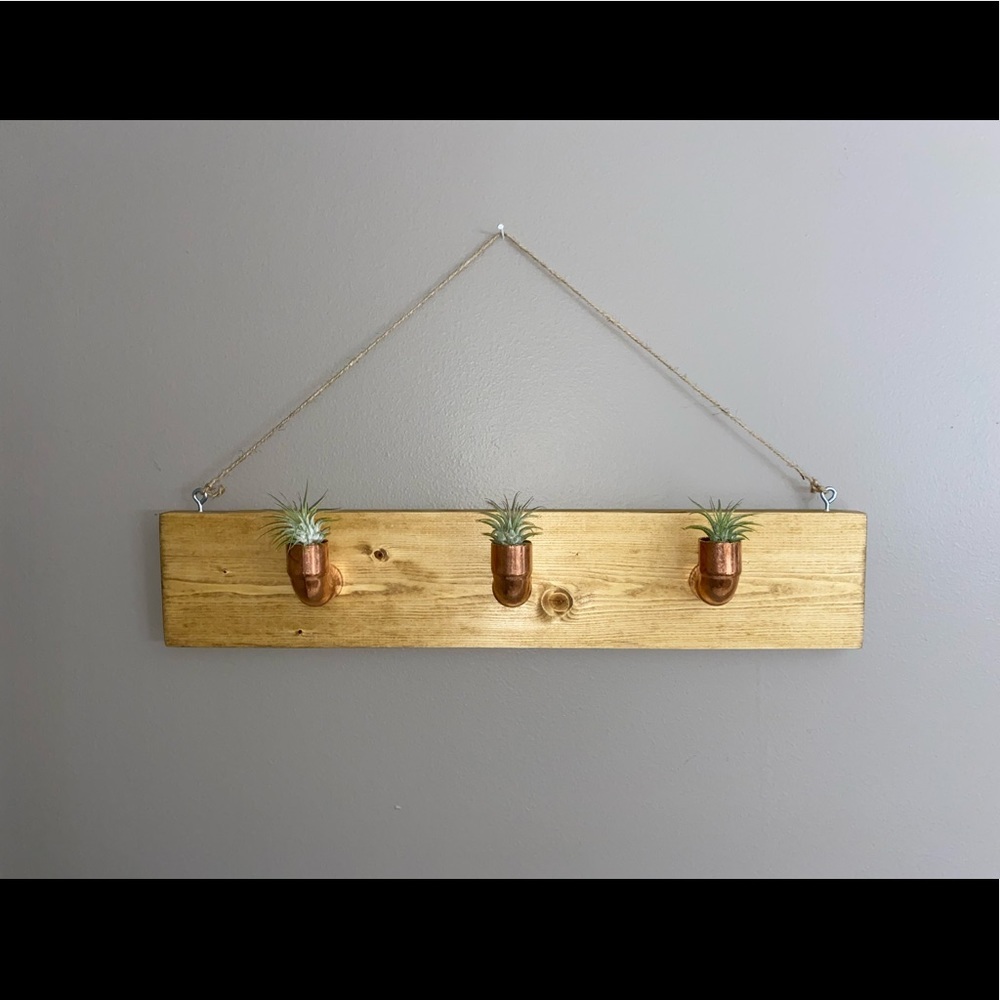 Handmade airplant holder